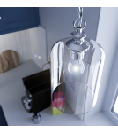 Hampton style pendant lamps - CosmoLight PRAGUE pendant lamp P01971CH Chrome  - product 2