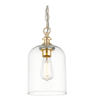Hampton style pendant lamps - CosmoLight PRAGUE pendant lamp P01909AU Gold.  - product 1
