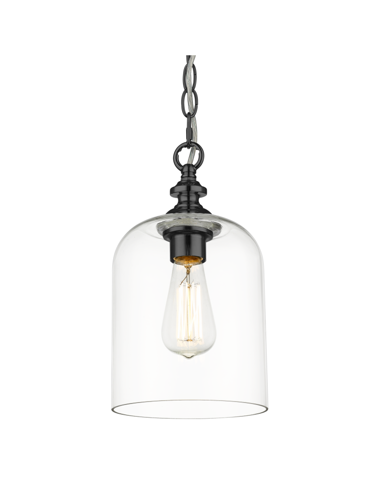Hampton style pendant lamps - CosmoLight PRAGUE pendant lamp P01947BK Black  - product kolory-swiatla.pl 1