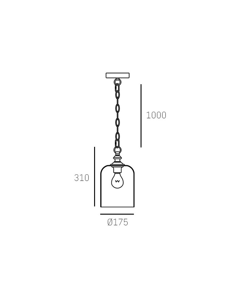 Hampton style pendant lamps - CosmoLight PRAGUE pendant lamp P01947BK Black  - product kolory-swiatla.pl 2