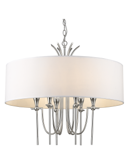 CosmoLight Lampa wisząca LAS VEGAS P06698NI-WH nikiel