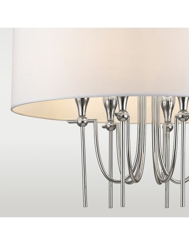 CosmoLight Lampa wisząca LAS VEGAS P06698NI-WH nikiel - produkt 2