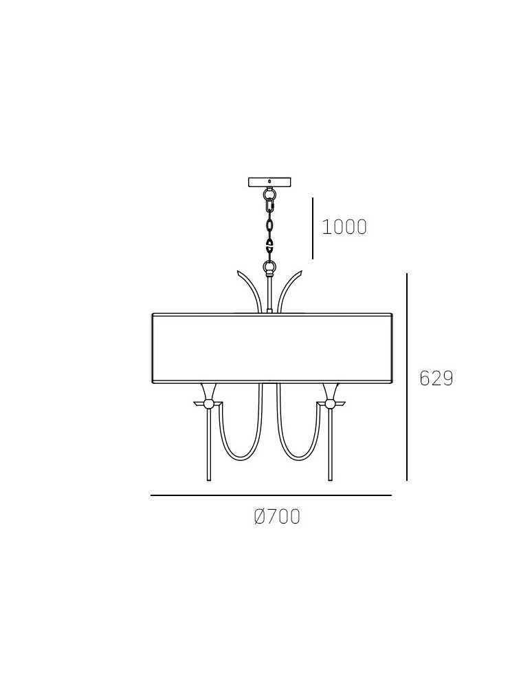 Hampton style pendant lamps - CosmoLight LAS VEGAS pendant lamp P06698NI-WH nickel - product kolory-swiatla.pl 4