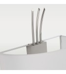 Hampton style wall lamps - CosmoLight LAS VEGAS wall lamp W03711NI-WH nickel. - product 2