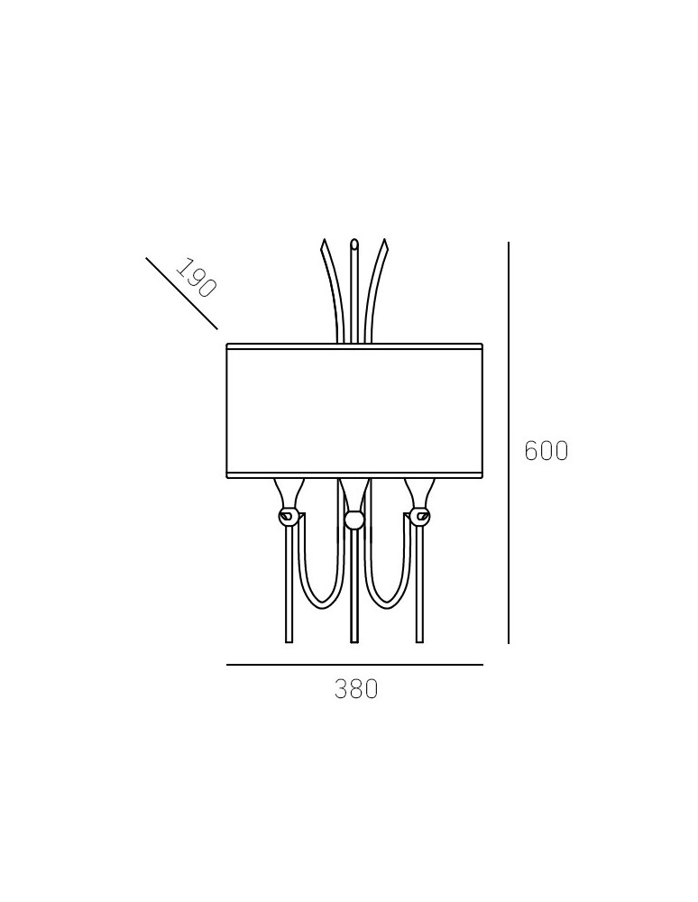 Hampton style wall lamps - CosmoLight LAS VEGAS wall lamp W03711NI-WH nickel. - product kolory-swiatla.pl 3