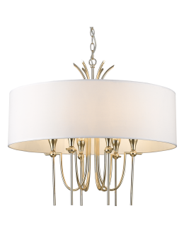 CosmoLight Lampa wisząca LAS VEGAS P06704AU-WH złoty