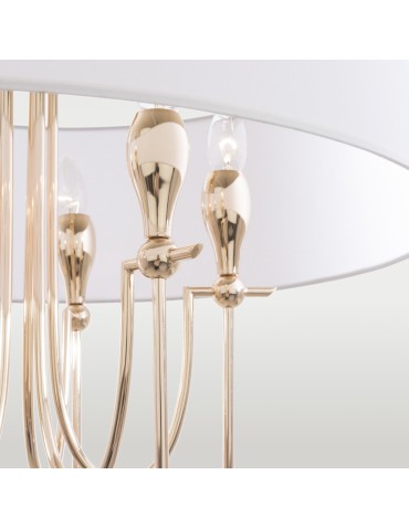 CosmoLight LAS VEGAS pendant lamp P06704AU-WH gold. - product 2