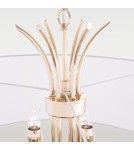 Hampton style pendant lamps - CosmoLight LAS VEGAS pendant lamp P06704AU-WH gold. - product 3