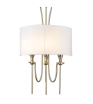 Hampton style wall lamps - CosmoLight LAS VEGAS wall lamp W03728AU-WH White Gold. - product 1