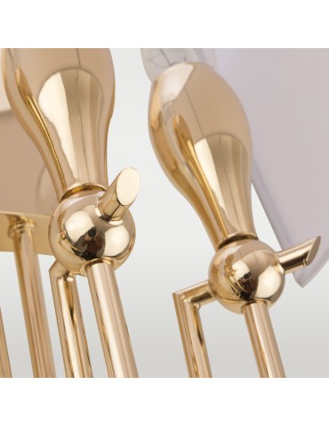 CosmoLight Kinkiet LAS VEGAS W03728AU-WH Biały złoty - produkt 2