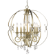 CosmoLight Lampa wisząca BREST P06674AU Złoty 