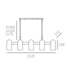 Pendant lamps - CosmoLight SEOUL pendant lamp P10742BK Black - product 4