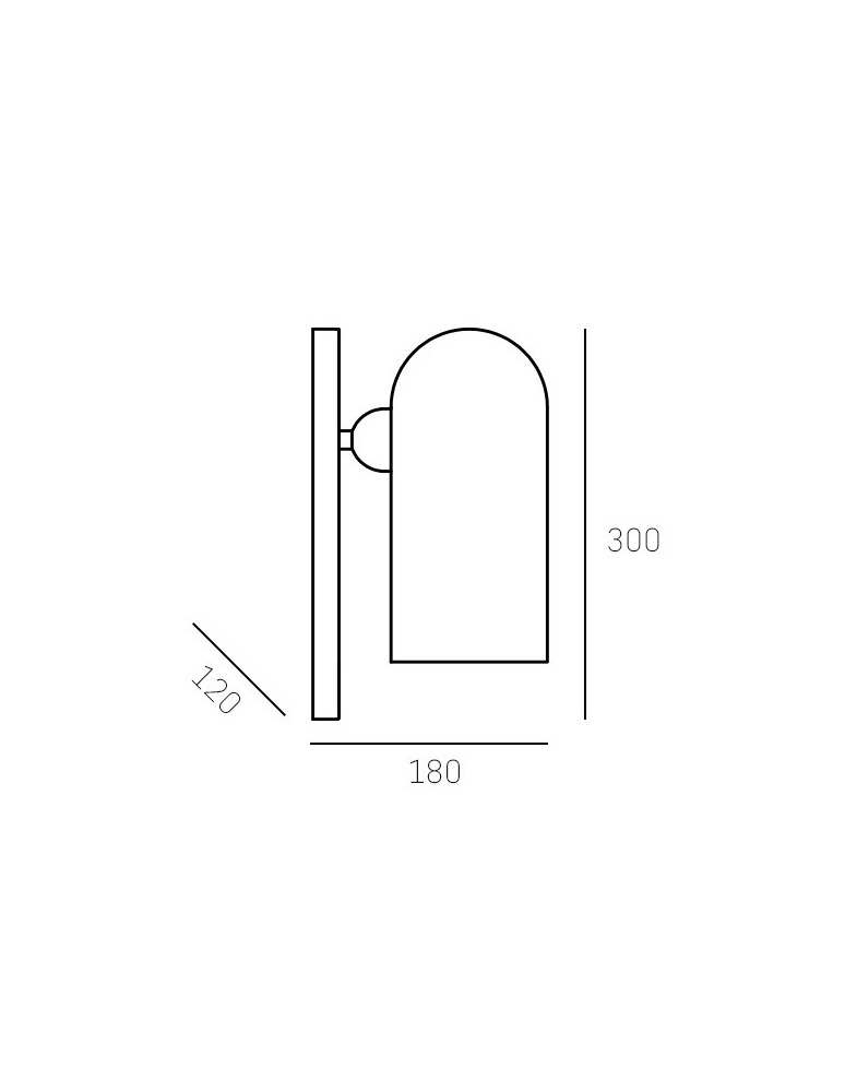 Wall lamps - CosmoLight Wall lamp SEOUL W01773BK Black.  - product kolory-swiatla.pl 3