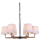 Modern chandeliers - CosmoLight STOCKHOLM pendant lamp P06636BK AU Black Gold  - product 1