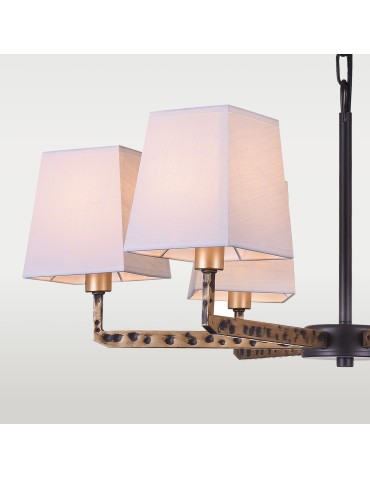 CosmoLight Lampa wisząca STOCKHOLM P06636BK AU Czarny Złoty - produkt 2