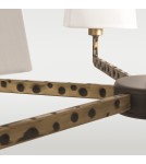 Modern chandeliers - CosmoLight STOCKHOLM pendant lamp P06636BK AU Black Gold  - product 3