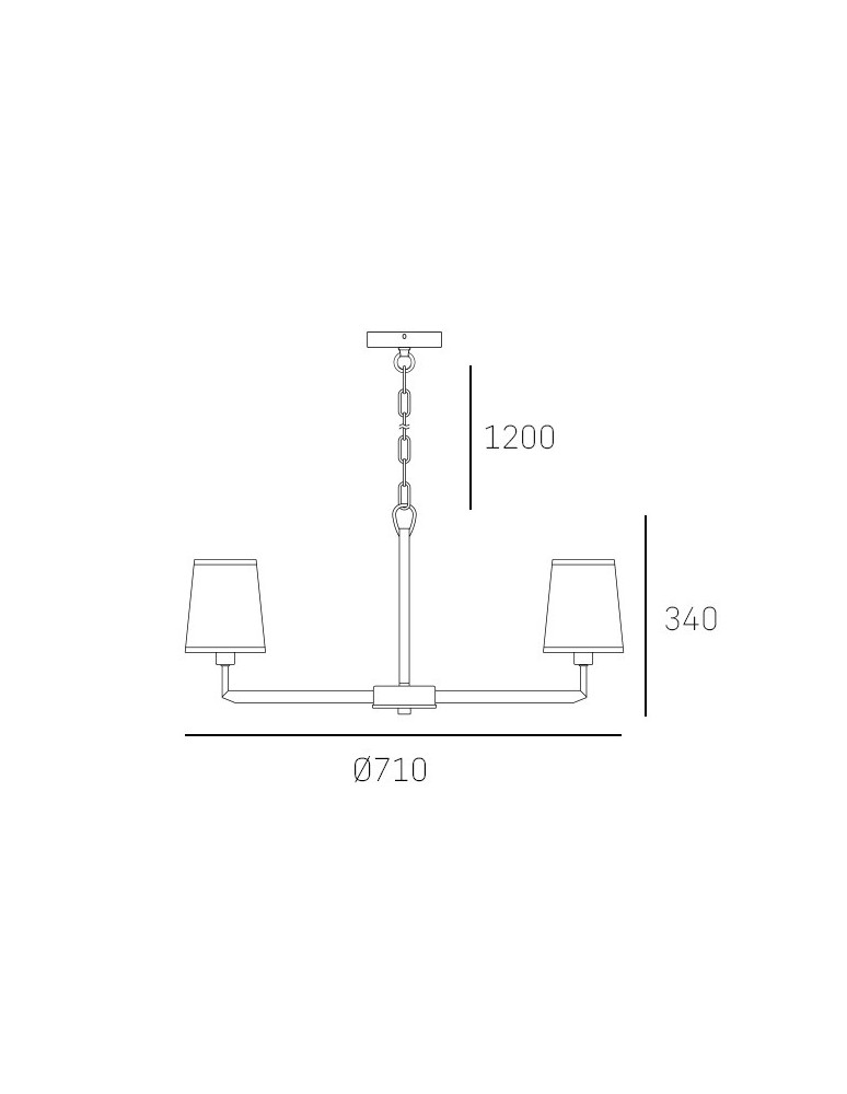 Modern chandeliers - CosmoLight STOCKHOLM pendant lamp P06636BK AU Black Gold  - product kolory-swiatla.pl 4