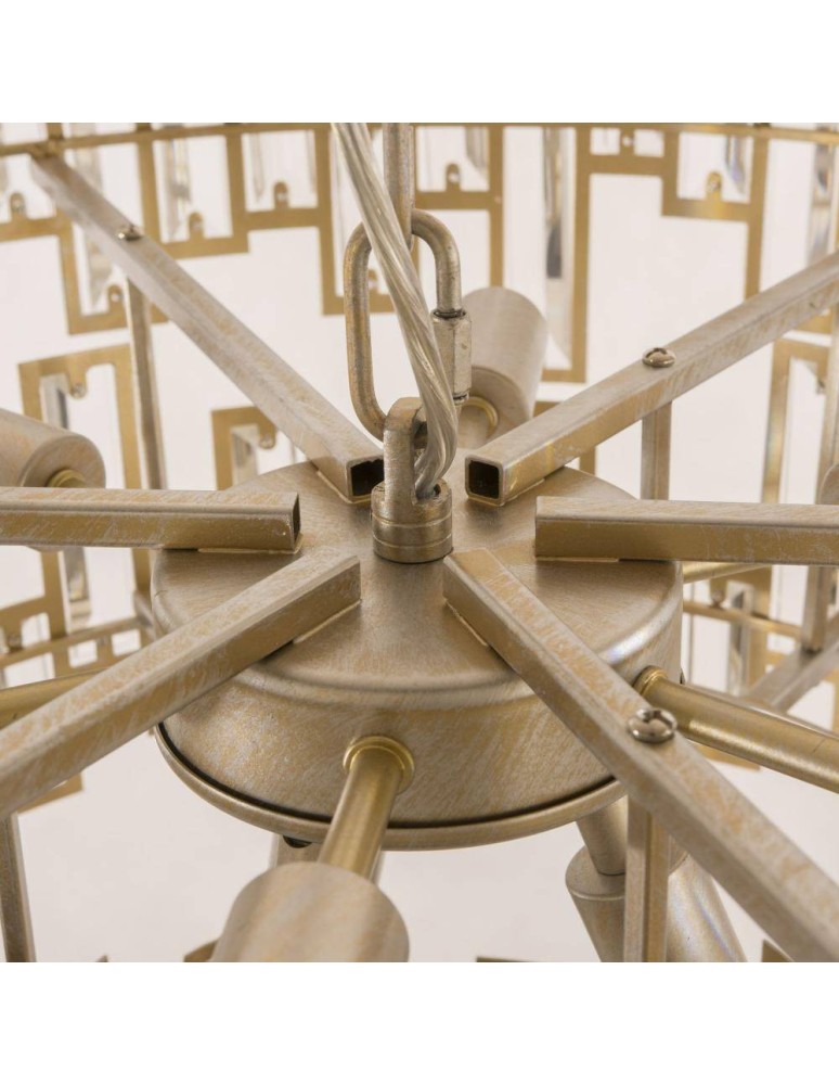 Glamour chandeliers - CosmoLight ST PETERSBURG pendant lamp P09158CP Champagne.  - product kolory-swiatla.pl 3