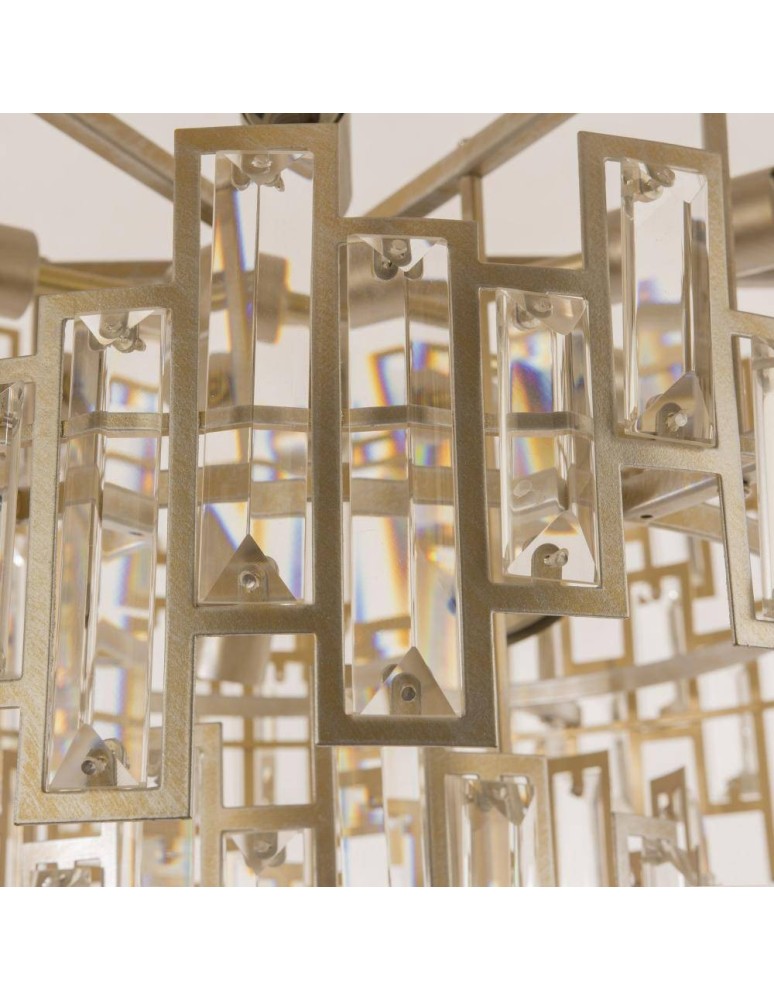 Glamour chandeliers - CosmoLight ST PETERSBURG pendant lamp P09158CP Champagne.  - product kolory-swiatla.pl 4