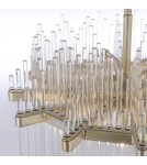 Glamour chandeliers - CosmoLight REYKJAVIK P07097CP Champagne pendant lamp.  - product 4