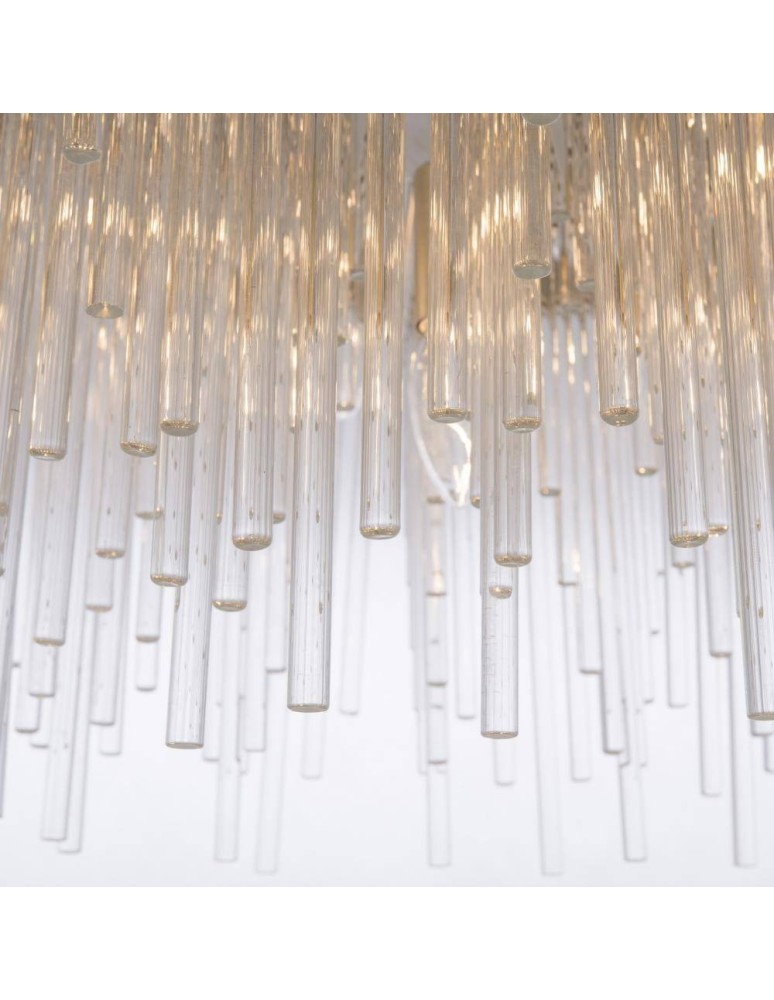 Glamour chandeliers - CosmoLight REYKJAVIK P07097CP Champagne pendant lamp.  - product kolory-swiatla.pl 5