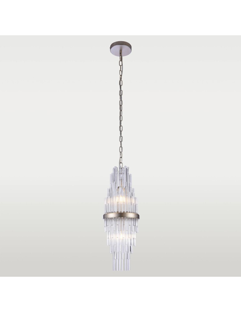 Glamour pendant lamps - CosmoLight REYKJAVIK P02080CP Champagne pendant lamp.  - product kolory-swiatla.pl 2