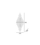 Wall lamps - CosmoLight REYKJAVIK Wall lamp W02073CP Champagne.  - product 5