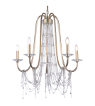 Glamour chandeliers - CosmoLight MADRID pendant lamp P05165CP Champagne.  - product 1