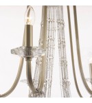 Glamour chandeliers - CosmoLight MADRID pendant lamp P05165CP Champagne.  - product 3