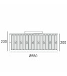 Ceiling lamps with crystals - CosmoLight Plafond MOSCOW C05127CP Champagne.  - product 3