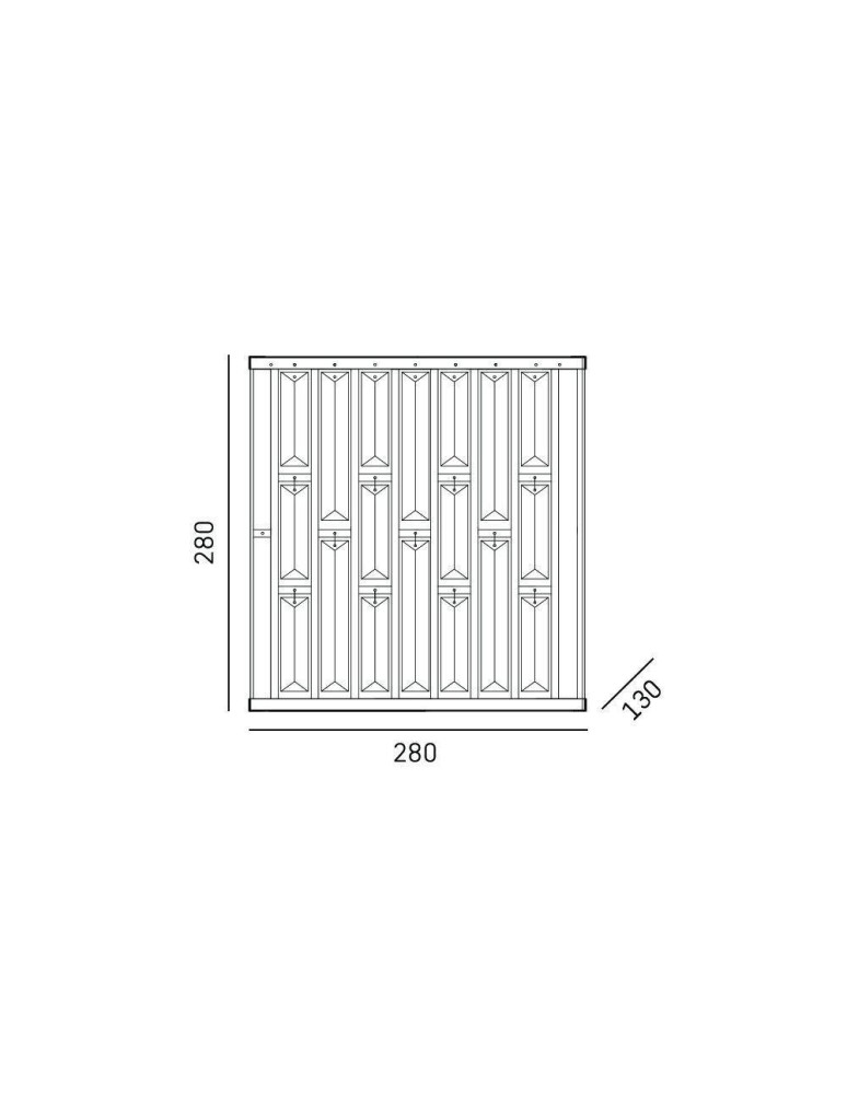 Glamour wall lamps - CosmoLight Wall lamp MOSCOW W02103CP Champagne.  - product kolory-swiatla.pl 5