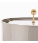 Table lamps with lampshade - CosmoLight CARTAGENA Table Lamp T02004AU White Gold.  - product 2
