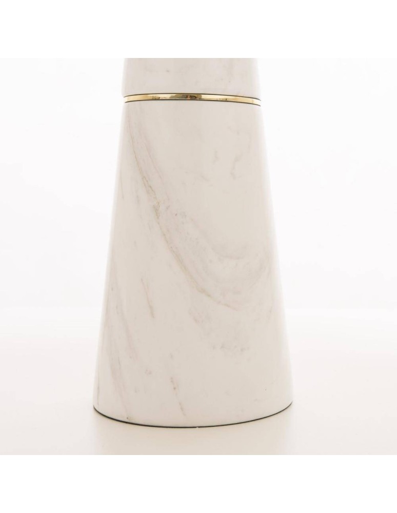 Table lamps with lampshade - CosmoLight CARTAGENA Table Lamp T02004AU White Gold.  - product kolory-swiatla.pl 3