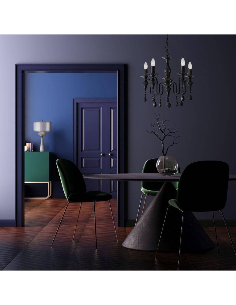 Table lamps with lampshade - CosmoLight CARTAGENA Table Lamp T02004AU White Gold.  - product kolory-swiatla.pl 5