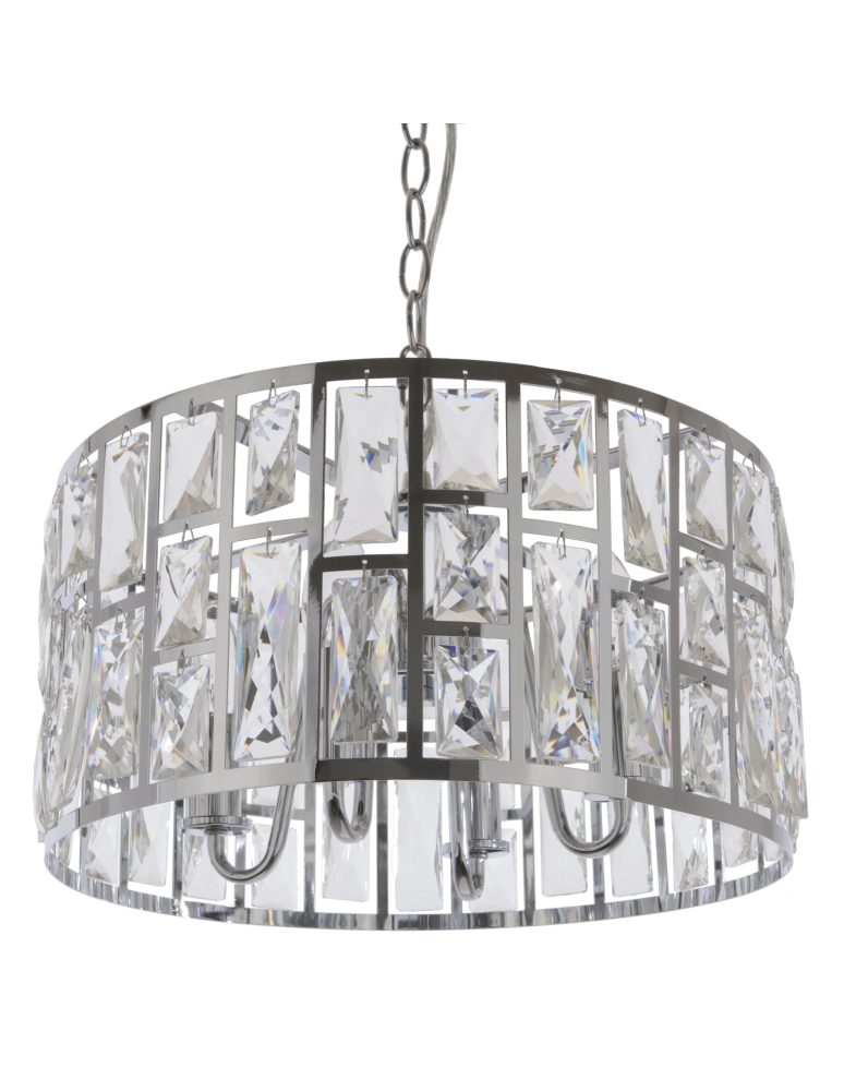 Glamour chandeliers - CosmoLight MOSCOW II pendant lamp P04858CH Chrome.  - product kolory-swiatla.pl 1