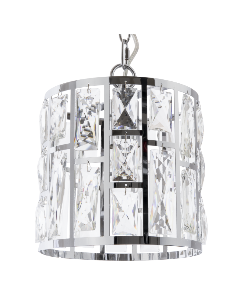 Glamour pendant lamps - CosmoLight MOSCOW II pendant lamp P01841CH Chrome  - product kolory-swiatla.pl 1