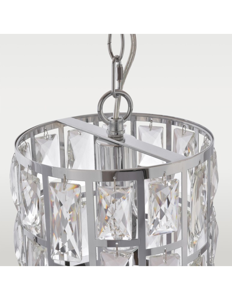 Glamour pendant lamps - CosmoLight MOSCOW II pendant lamp P01841CH Chrome  - product kolory-swiatla.pl 2
