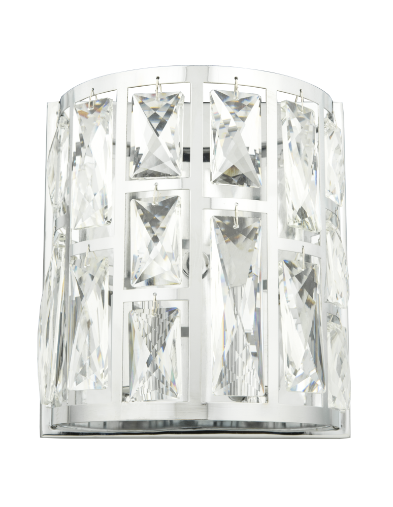 Glamour wall lamps - CosmoLight Wall lamp MOSCOW II W02872CH Chrome.  - product kolory-swiatla.pl 1