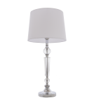 Table lamps with lampshade - CosmoLight CHARLOTTE table lamp T01295CH-WH chrome - product 1