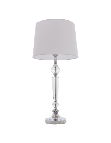 CosmoLight CHARLOTTE table lamp T01295CH-WH chrome