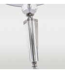 Table lamps with lampshade - CosmoLight CHARLOTTE table lamp T01295CH-WH chrome - product 2