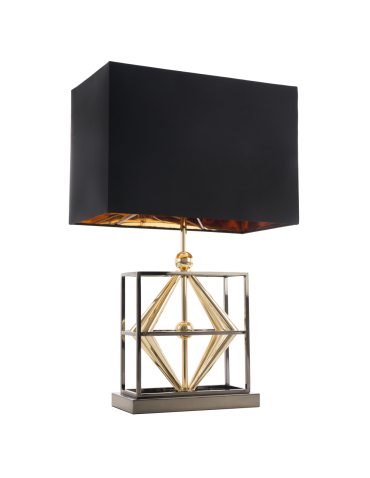 CosmoLight QUITO table lamp T01939BK AU Black Gold 