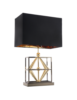 CosmoLight Lampa stołowa QUITO T01939BK AU  Czarny   Złoty 