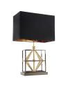CosmoLight Lampa stołowa QUITO T01939BK AU  Czarny   Złoty 