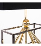 Table lamps with lampshade - CosmoLight QUITO table lamp T01939BK AU Black Gold  - product 2