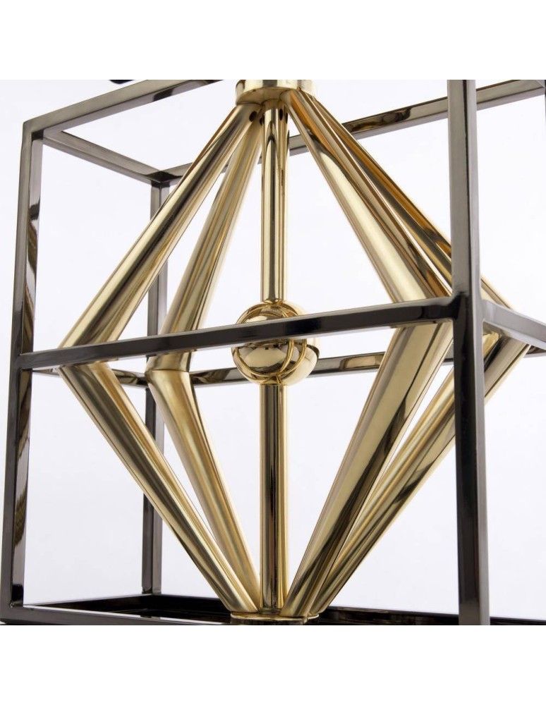 Table lamps with lampshade - CosmoLight QUITO table lamp T01939BK AU Black Gold  - product kolory-swiatla.pl 3