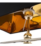 Table lamps with lampshade - CosmoLight QUITO table lamp T01939BK AU Black Gold  - product 4