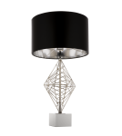 Table lamps with lampshade - CosmoLight CARACAS Table Lamp T01960CH Chrome.  - product 1