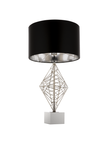 CosmoLight CARACAS Table Lamp T01960CH Chrome. 