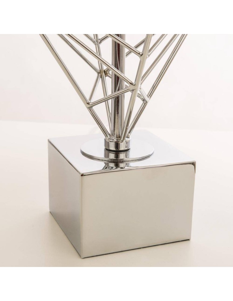 Table lamps with lampshade - CosmoLight CARACAS Table Lamp T01960CH Chrome.  - product kolory-swiatla.pl 3